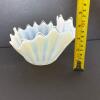 Presumed Fostoria Heirloom Opalescent Ruffled Edge Glass Bowl - 6