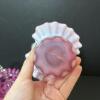 Trio of Fenton and Presumed Fenton Cranberry Opalescent Glass Baskets - 4