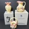 Fenton Hand-Painted Glass Pitcher, Vase and Basket - 10