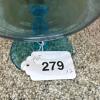 Fenton Blue Glass Compote and Dot Handle Sugar Bowl - 11
