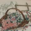 18.5" x 15.5" Framed Floral Basket Cross-Stitch - 7
