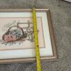 18.5" x 15.5" Framed Floral Basket Cross-Stitch - 9