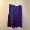 Five Wool Plaid and Solid Pleated Skirts, Pendleton and L.L. Bean - 5
