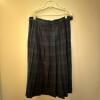 Five Wool Plaid and Solid Pleated Skirts, Pendleton and L.L. Bean - 9