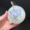 Fenton Opal Mist Carnival Glass Ornament