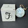 Fenton Opal Mist Carnival Glass Ornament - 3