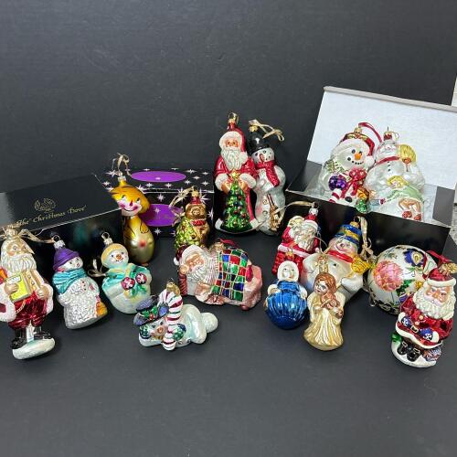Christmas Ornament Collection Including Christopher Radko