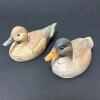 Pair of Miniature Decorative Duck Decoys