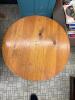 Wood Hexagon Side Table - 2