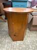 Wood Hexagon Side Table - 3