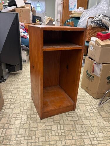 Wooden Open Shelf Cabinet