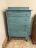Vintage Blue Painted Chest of Drawers