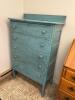 Vintage Blue Painted Chest of Drawers - 2