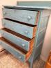 Vintage Blue Painted Chest of Drawers - 4