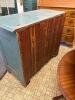 Blue Painted Three-Drawer Chest - 8