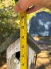 Rustic Wooden Birdhouse on Metal Stand - 6