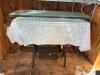 Antique Treadle Sewing Machine Base Table With Glass Top