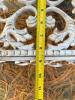 Ornate White Cast Iron Garden Plant Stand - 6