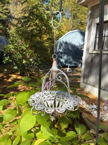 Ornate Hanging Metal Planter
