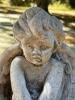 Cement Garden Cherub Statue - 3
