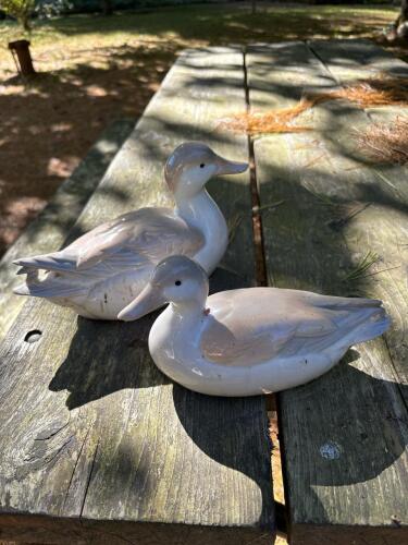 Pair of Otagiri Japan Ceramic Duck Figurines