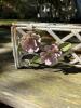 Decorative Metal Shelf With Pink Floral Accents - 2