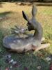 Resin Deer and Fawn Outdoor Garden Statue - 4