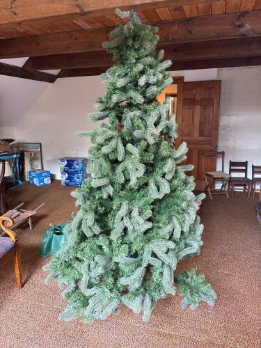 Two Artificial Christmas Trees with Stand