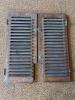 Pair of Antique Louvered Wood Window Shutters