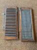 Pair of Antique Louvered Wood Window Shutters - 2