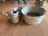 Galvanized Watering Can and Galvanized Tubs - 6