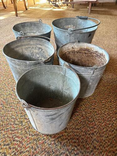 Galvanized Metal Utility Buckets