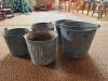 Galvanized Metal Utility Buckets - 2
