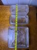 Pressed Glass Refrigerator Dishes with Vegetable Motif - 4