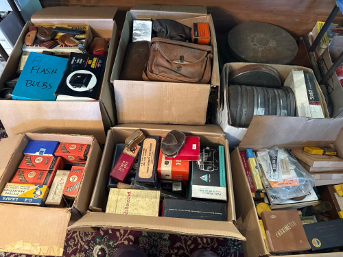 Vintage Projector and Photography Accessories