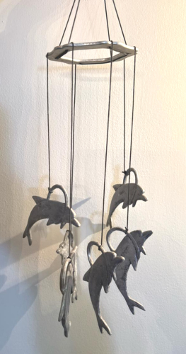 Spooniques Dolphin Pewter Wind Chimes
