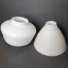 Milk Glass Lamp Shades in Mid-Century Modern Style - 2
