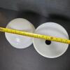 Milk Glass Lamp Shades in Mid-Century Modern Style - 5