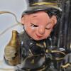 Novelty Ceramic Lamp "Never On Sunday" Drunkard Motif - 3