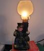 Novelty Ceramic Lamp "Never On Sunday" Drunkard Motif - 8