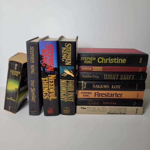 Stephen King Hardcover and Paperback Novels Collection