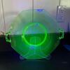 Green Uranium Glass Handled Plate - 2