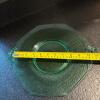 Green Uranium Glass Handled Plate - 5