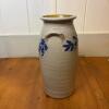 Salmon Falls Stoneware Vase with Blue Floral Decor, 2005 - 4