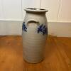 Salmon Falls Stoneware Vase with Blue Floral Decor, 2005 - 6