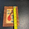 Pair of 5" x 6.75" Feather Bird Pictures with Hand-Carved Frames - 7