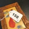 Pair of 5" x 6.75" Feather Bird Pictures with Hand-Carved Frames - 8