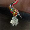 Murano Style Art Glass Bird Figurine - 5
