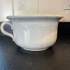 White Ceramic Chamber Pot - 4