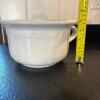 White Ceramic Chamber Pot - 8